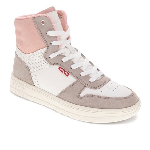 Levi's Womens Drive Hi 2 Synthetic Leather Casual Hightop Sneaker Shoe,  Winter White/taupe, Size 10 : Target