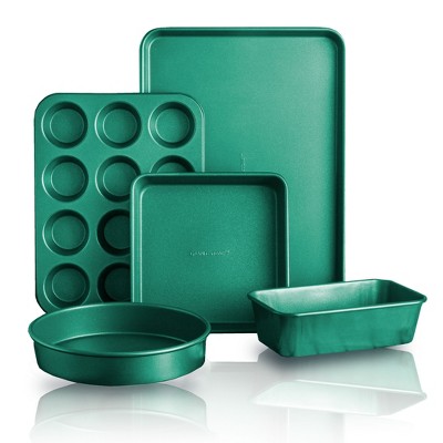 Emerald Green Nonstick Aluminum 20-Piece Cookware and Bakeware Set