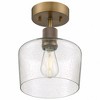 Access Lighting Port Nine 1 - Light Flush Mount in  Antique Brushed Brass - 3 of 4