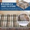 Modern Geometric Striped Area Rug Washable Rugs for Living Room Easy Cleaning Floor Cover with Non-Slip Backing - 4 of 4