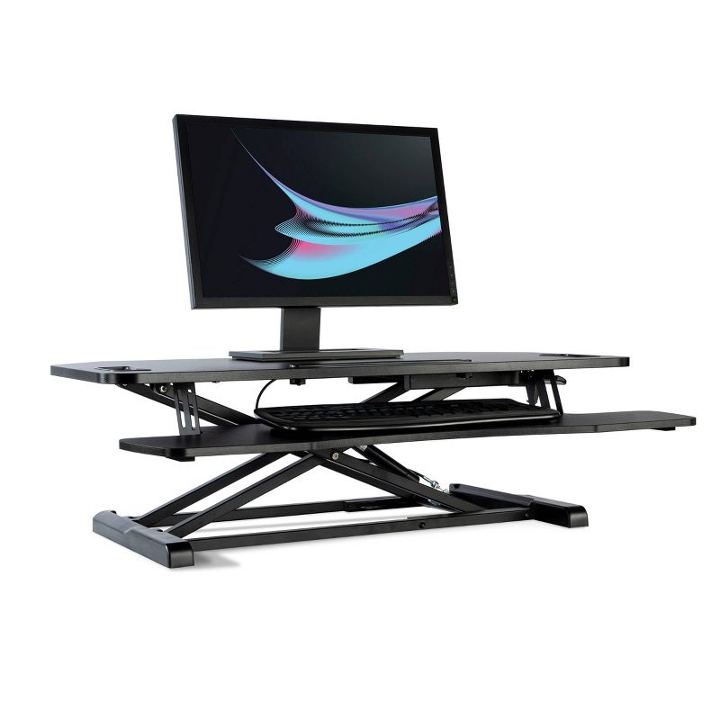 Adjustable Height Extra Large Standing Desk Converter Black - Atlantic, 2 of 5