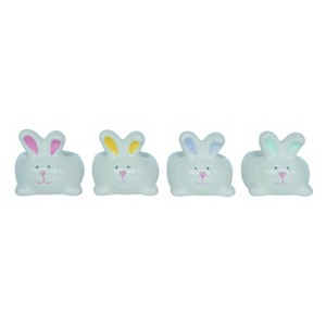 Transpac Ceramic Scalloped Flower Treat Plate Set of Home Decorations Set of 4 Easter - 1 of 1