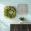 Woven Wood Wall Hanging (Set of 2)Square Panels 27.25 Inch Layered Neutral Design By Melrose - 2 of 3