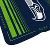 NFL Seattle Seahawks Basic Block Double-Sided Flannel Fleece Blanket - 2 of 3