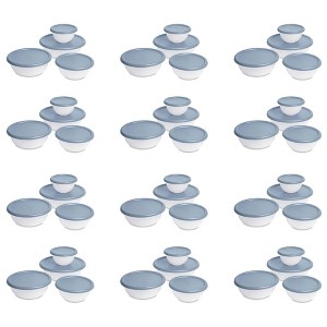 Sterilite 8 Piece Plastic Kitchen Covered Bowl Mixing Set with Lids - 1 of 4