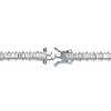 Guili Sterling Silver Rhodium Plated Clear Cubic Zirconia Tennis Bracelet, Dazzling and Sophisticated Design for a Timeless Appeal - 2 of 3
