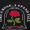 Women's - Disney - Like A Rose, I Stand Tall Oversized Graphic T-Shirt - 2 of 4
