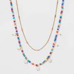 Simulated Pearl Beaded Necklace - Universal Thread™