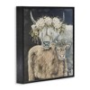 Stupell Industries Highland Cattle with Flower Garlands, 17" x 17" - 3 of 4