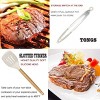 Itopfox Kitchen Utensils Set - 35-Piece Cooking Tools with Silicone Heads & Wooden Handles, Includes Spatula, Spoon, Grater for Nonstick Cookware - 3 of 4