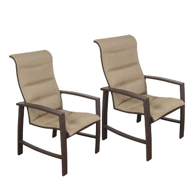 Courtyard Casual Santorini Padded-Sling Dining Chair  Price is for a pack of 2