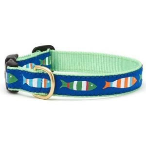 Up Country Fun-C-M Funky Fish Dog Collar - Large (15 to 21 inches) 1 inch Wide Width - 1 of 1
