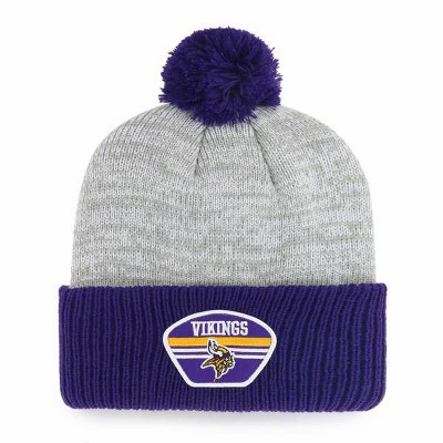 NFL Minnesota Vikings Men's Badge Knit Beanie - Gray