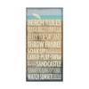 Trademark Fine Art -Art Licensing Studio 'Beach Rules' Canvas Art - 2 of 3