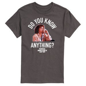 Men's - Ferris Bueller's Day Off - Do You Know Anything Short Sleeve Graphic T-Shirt - 1 of 4