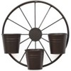 The Lakeside Collection Wagon Wheel Fence or Planter - Planter - 3 of 4