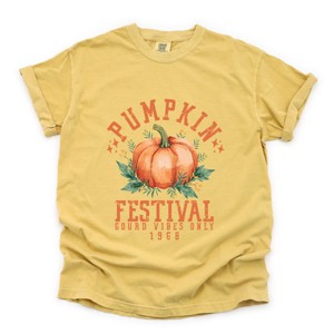 Simply Sage Market Pumpkin Festival Gourd Vibes Garment Dyed Tee - 1 of 4