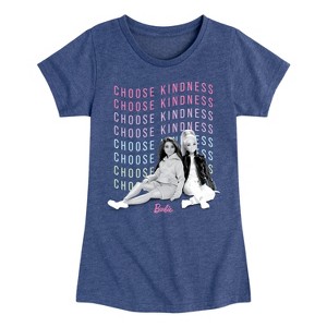 Girls' - Barbie - Choose Kindness Fitted Short Sleeve Graphic T-Shirt - 1 of 4
