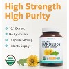 USDA Organic Dandelion 10:1 Root Extract Capsule, High Strength Dandelion Root Supplement for Liver Cleanse Detox & Repair Support, Pure Co, 120ct - 2 of 4