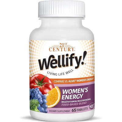 21st Century Wellify Women's Energy Multivitamins with Minerals, 65 Count