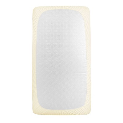 Ultra Soft White Waterproof Crib Mattress Pad with Deep Pockets