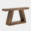 Hommoo 55-Inch Rustic Farmhouse Console Table Dark Brown - 4 of 4