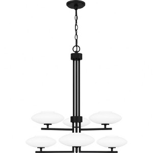 Quoizel Lighting Chenal 6 - Light Chandelier in  Matte Black - 1 of 4