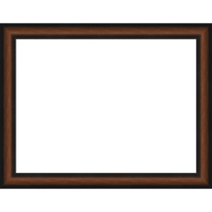 Amanti Art 21"x27" Yale Walnut Framed Magnetic Dry Erase Board - 1 of 4