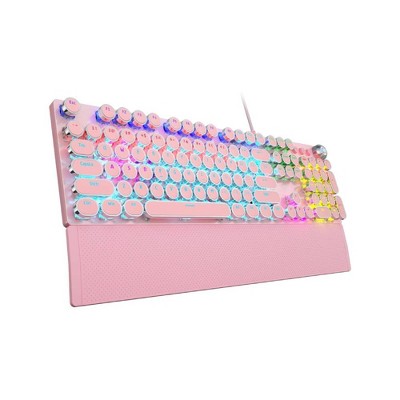 Evo Bytes Blue Switch Typewriter Style Mechanical Keyboard