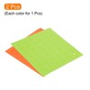 Unique Bargains Silicone Heat Resistant Non-slip Flexible Trivet Mat Orange, Green 2 Pcs - 3 of 3