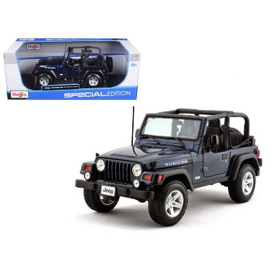 Jeep Wrangler Rubicon Deep Blue 1/18 Diecast Model Car by Maisto