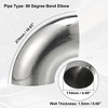 Unique Bargains 90 Degree Exhaust Elbow Pipe for Car Modified Exhaust System - 3 of 4