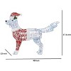 Home Accents Holiday 4ft Iridescent Twist LED Dog in Santa Suit - 3 of 4