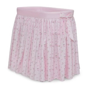 Delta Children Flora Gliding Bassinet - Pink Roses - 1 of 4