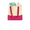 Port Authority Set of 2 Colorblock Cotton Totes with Zippered Pocket - 2 of 4