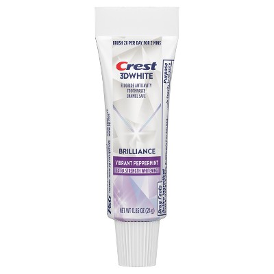 Crest 3D White Brilliance Vibrant Peppermint Teeth Whitening Toothpaste - 0.85oz
