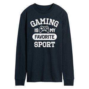 Men's - Instant Message - Gaming Is My Favorite Sport Long Sleeve Graphic T-Shirt - 1 of 4