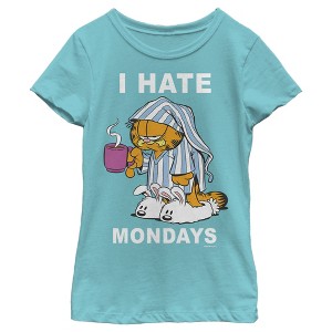 Girl's Garfield I Hate Mondays T-Shirt - 1 of 4