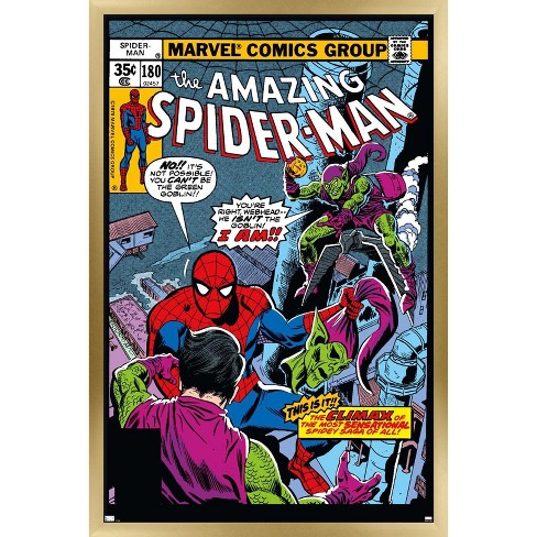 Trends International Marvel Comics - Spider-man - Spider-man Family #6  Framed Wall Poster Prints Gold Framed Version 