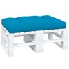 vidaXL Outdoor Pallet Cushion - 47.2"x31.5"x4.7" Water-Resistant Fabric Lounge Cushion in Vibrant Blue for Garden - 3 of 4