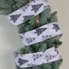 Northlight Shimmering Silver and Black Trees Christmas Wired Craft Ribbon 2.5" x 16 Yards - 2 of 3