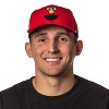 Sesame Street Adult Elmo Face Embroidered Design Snapback Baseball Cap Hat OSFM - 3 of 4