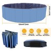 iMountek  "Portable PVC Pet Swimming Pool: Ideal Bathing Tub & Playmat for Kids and Dogs" Blue - 2 of 3