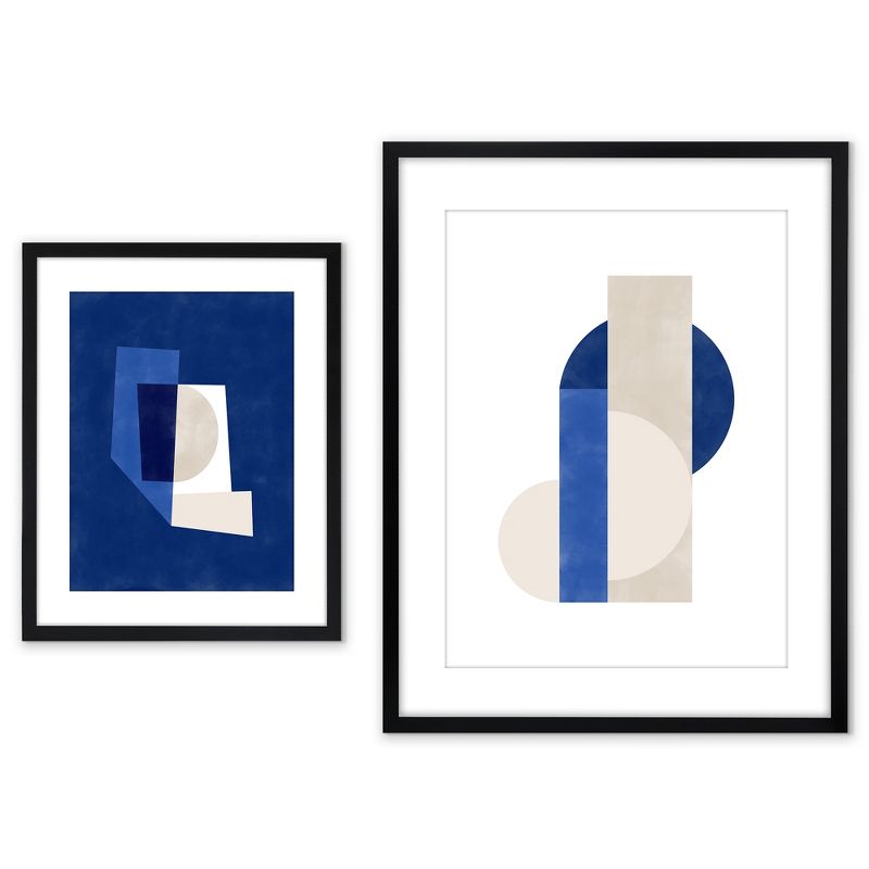 Americanflat - Mid Century Navy Blue Geometric by The Print Republic - mid century Abstract Wall Art, 3 of 8