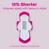 U by Kotex Balance Sized for Teens Ultra-Thin Pads with Wings - Overnight - Unscented - 24ct - 4 of 4