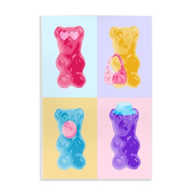 Stupell Industries Pop Style Candy Bears Wall Plaque Art