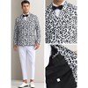 INSPIRE CHIC Men's Party Festival Peak Lapel Double-Breasted Animal Print Blazer - 4 of 4