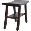 24" Satori DT162 Wide Teak Wood Shower Stool for Shaving Legs - DecoTeak: Rectangular, Non-Upholstered, 250lb Capacity - 3 of 4