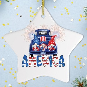 Patriotic America Gnome Ornament| OrnamentallyYou - 1 of 4