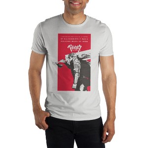 Berserk Anime Cartoon Mens White Short Sleeve Shirt - 1 of 1
